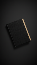 Obsidian Black Hardcover Journal